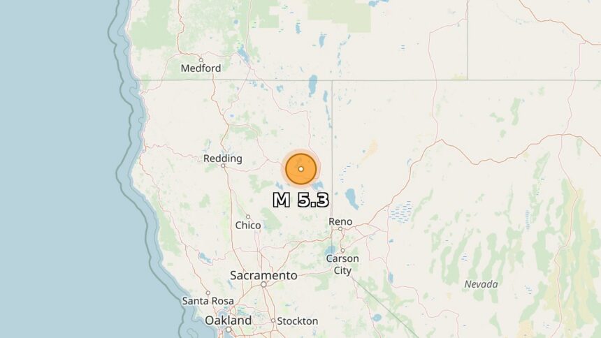 زلزال بقوة 5.3 درجة يضرب ولاية كاليفورنيا الأمريكية، حسب un-news.org.