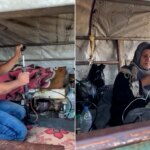 منفاخ سيارات يستبدل جهاز تنفس مسن يقطن مع ابنه في عربة بغزة | أخبار