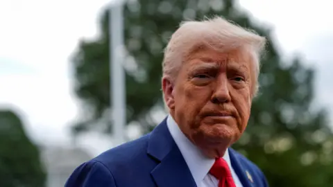 Reuters U.S. President Donald Trump looks on as he departs the White House en route to Glendale, Arizona