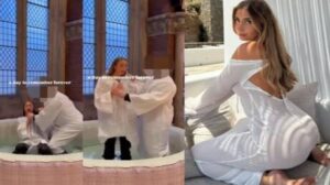 نجمة إباحية تثير الجدل بمعموديتها ويُزعم مشاركتها بألف رجل (فيديو)