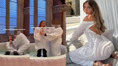 نجمة إباحية تثير الجدل بمعموديتها ويُزعم مشاركتها بألف رجل (فيديو)