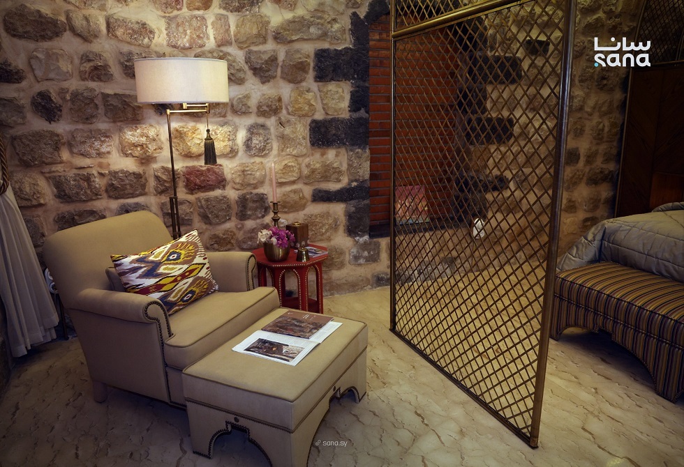 مشهد من الفندق التاريخي بعد إكمال عملية الترميم الحافظ للأصالة