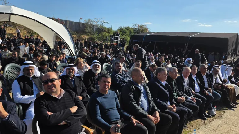 اعتصام وحراك شعبي في قرية ترابين الصانع في النقب احتجاجا على ممارسات الشرطة الإسرائيلية