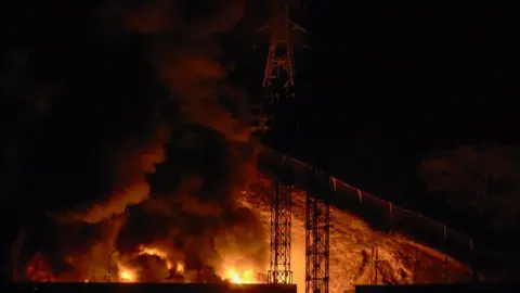 AFP via Getty Images Fuerte Tiuna, one of Venezuela's largest military bases was hit in Caracas