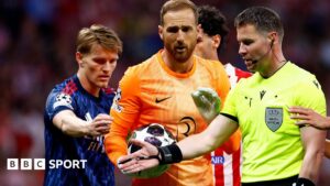 أتلتيكو مدريد 1-1 آرسنال: أرتيتا غاضب بشدة من الحكام بعد التعادل.