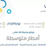 الأرصاد السعودية ترفع تحذيرها إلى برتقالي بسبب الصواعق الرعدية بالرياض #عاجل