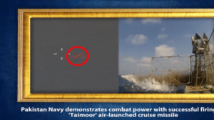 البحرية الباكستانية تختبر بنجاح صاروخ "تيمور" المضاد للسفن البعيد المدى.