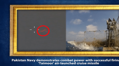 البحرية الباكستانية تختبر بنجاح صاروخ "تيمور" المضاد للسفن البعيد المدى.
