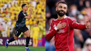 محمد صلاح يسعى لتحطيم رقماً لرونالدو في مواجهة كريستال بالاس بالدوري الإنجليزي.